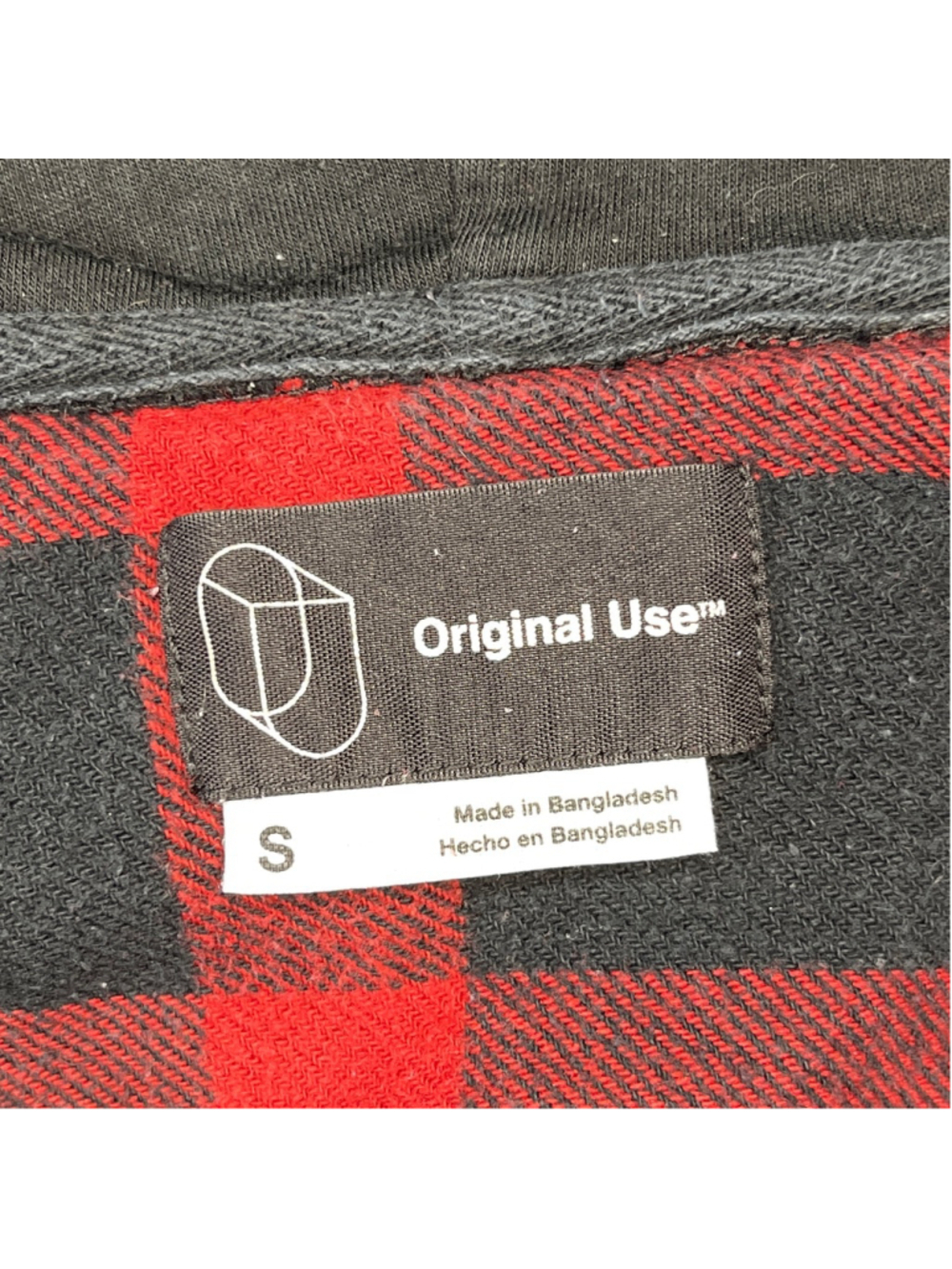 Burnside Men's Quilted Lined Zip Front Flannel Hoodie Red Buffalo Plaid Small - Picture 3 of 5